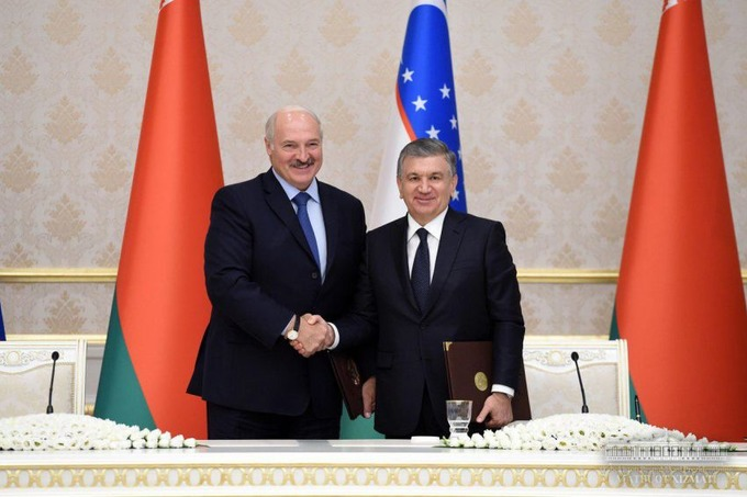 O‘zbekiston Prezidenti Shavkat Mirziyoyev va Belarus Prezidenti Aleksandr Lukashenko